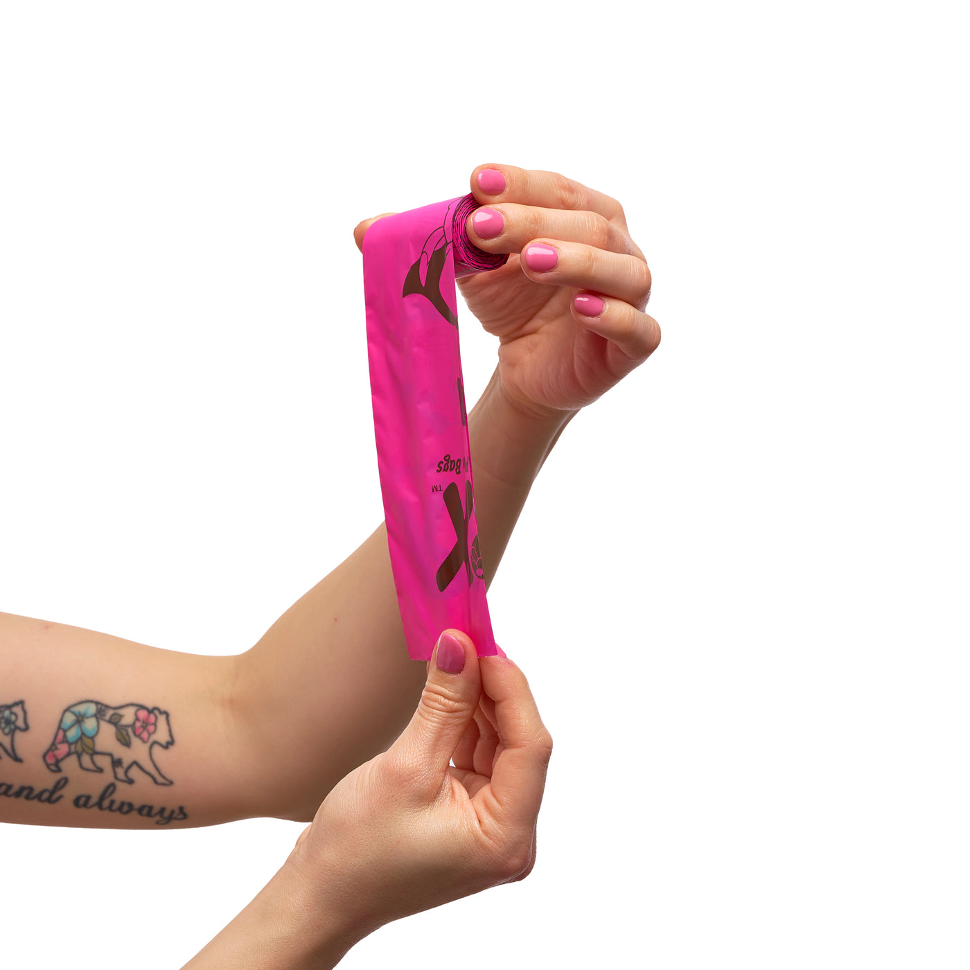 84 Certified Compostable Petite Pink Bags