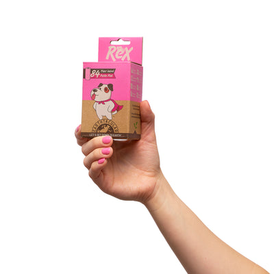 84 Certified Compostable Petite Pink Bags
